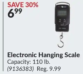 Princess Auto Electronic hanging scale offer