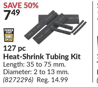 Princess Auto 127 pc heat-shrink tubing kit offer