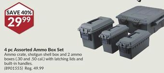 Princess Auto 4 pc assorted ammo box set offer