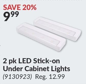 Princess Auto 2 pk led stick-on under cabinet lights offer