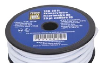 Princess Auto 10 gauge 25 ft primary wire white offer