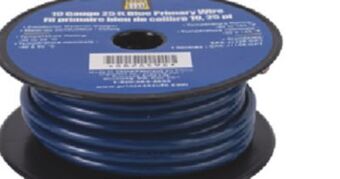 Princess Auto Blue 10 gauge 25 ft primary wire offer
