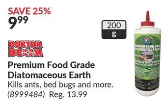 Princess Auto Premium food grade diatomaceous earth offer