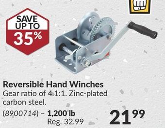 Princess Auto Reversible hand winches offer