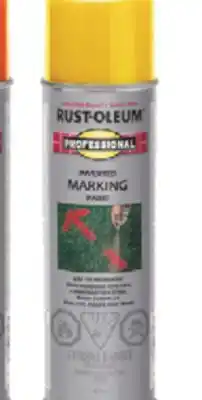 Princess Auto Yellow safety marking spray paints offer