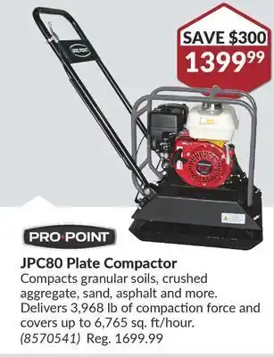 Princess Auto Jpc80 plate compactor offer