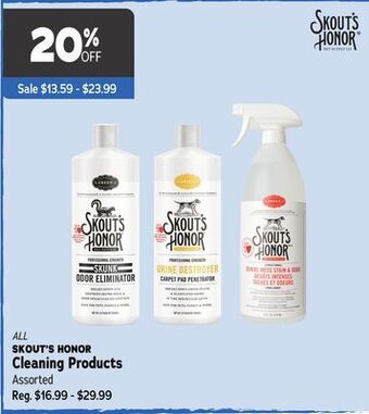 Ren’s Pets Depot All skout's honor cleaning products offer