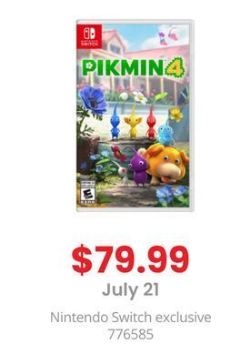 GameStop Nintendo switch pikmin 4 offer