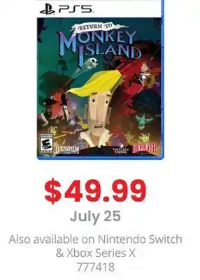 GameStop Ps5 return to monkey island by devolver digital offer