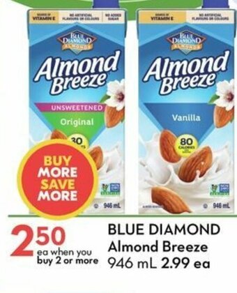 Sobeys Blue Diamond Almond Breeze offer