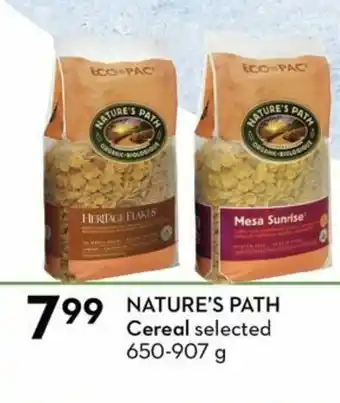 Sobeys Nature's Path offer