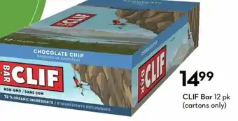 Sobeys Clif Bar 12pk offer