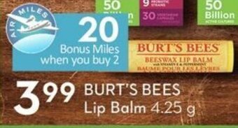 Sobeys Burt's Bees Lip Balm offer