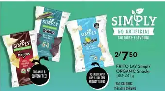 Sobeys Frito Lay Simply Organic Snacks offer