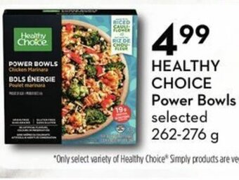 Sobeys Healthy Choice Power Bowls offer