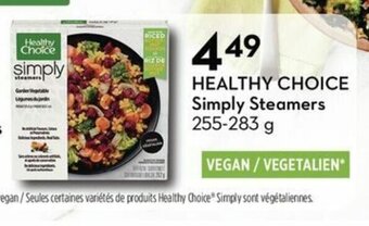 Sobeys Healthy Choice Simply Steamers offer