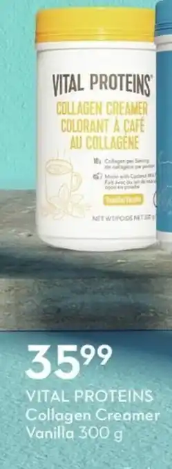 Sobeys Vital Proteins Collagen Creamer Vanilla offer