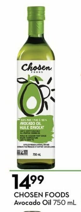 Sobeys Chosen Foods Avocado Oil offer