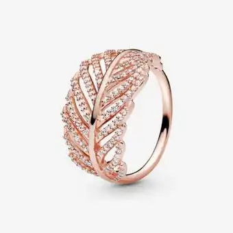 Pandora Final sale - shimmering feather ring offer