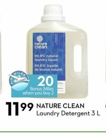 Sobeys Nature Clean Laundry Detergent offer