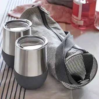 Pampered Chef Wine tumblers with bag offer