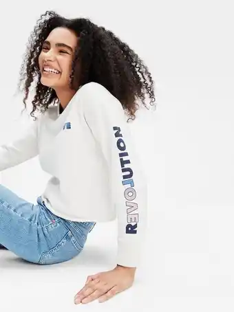 Gap Teen cropped crewneck sweatshirt offer