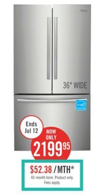 The Brick Frigidaire gallery 28.8 cu. ft. french-door refrigerator - grfn2853af offer