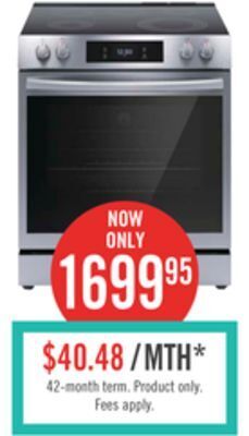 The Brick Frigidaire gallery 6.2 cu. ft. electric range with total convection - gcfe306cbf offer