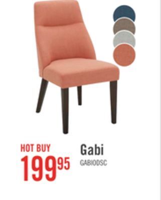 The Brick Gabi accent dining chair - mango offer