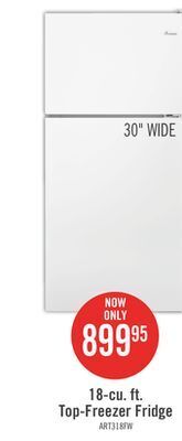 The Brick Amana 18 cu. ft. top-freezer refrigerator art318ffdw offer