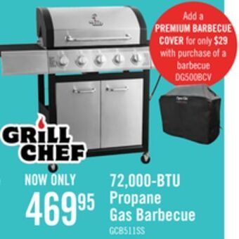 The Brick Grill chef 72,000 btu propane gas barbecue - gcb511ssp offer