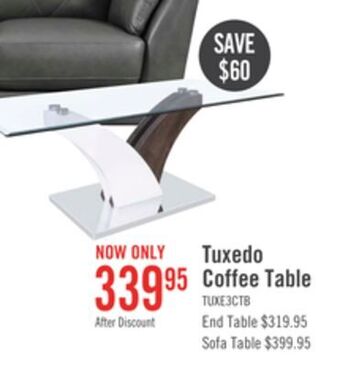The Brick Tuxedo coffee table offer
