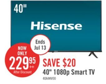 The Brick Hisense a4kv 40 fhd vidaa tv offer