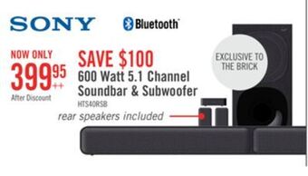 The Brick Sony 5.1-channel 600 w home cinema package - 4a5573 offer