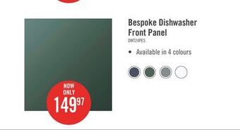 The Brick Samsung bespoke dishwasher panel - dw-t24pnaqg offer