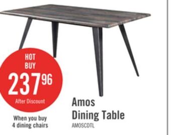 The Brick Amos dining table offer