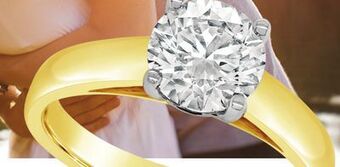 Charm Diamond New brilliance 14k yellow gold lab grown 1.50ct diamond solitaire ring offer