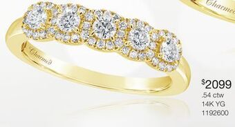 Charm Diamond Charmed by richard calder 14k yellow gold 0.54ctw canadian diamond band offer