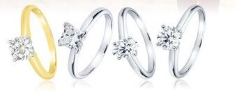 Charm Diamond 14k white gold 0.20ct diamond solitaire ring offer