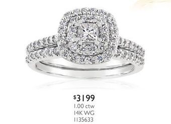 Charm Diamond 14k white gold 1.00ctw diamond bridal set offer