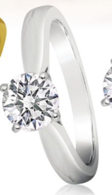 Charm Diamond 14k white gold serenade 0.23ct solitaire engagement ring offer
