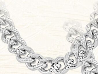 Charm Diamond Sterling silver 20 7.00mm miami cuban pyramid link chain offer