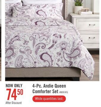 The Brick Andie 4-piece full/queen comforter set offer