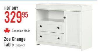 The Brick Zoe changing table offer