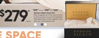 Sleep Country Bamboo nights sheet set offer