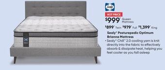 Sleep Country Sealy® posturepedic optimum brianna mattress offer