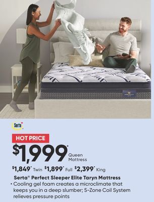 Sleep Country Serta® perfect sleeper elite taryn mattress offer