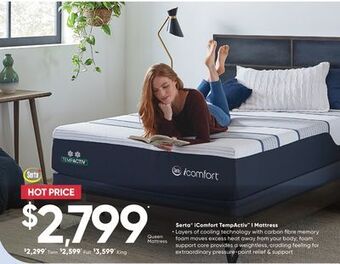 Sleep Country Serta® icomfort tempactiv i mattress offer