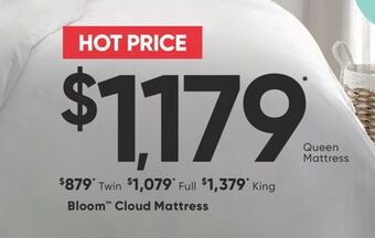 Sleep Country Bloom cloud mattress offer