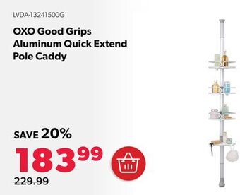 Shopper+ Oxo good grips aluminum quick extend pole caddy offer